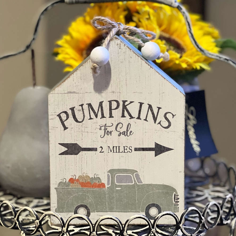 Farmhouse PUMPKINS FOR SALE Vintage Truck Wood Decor